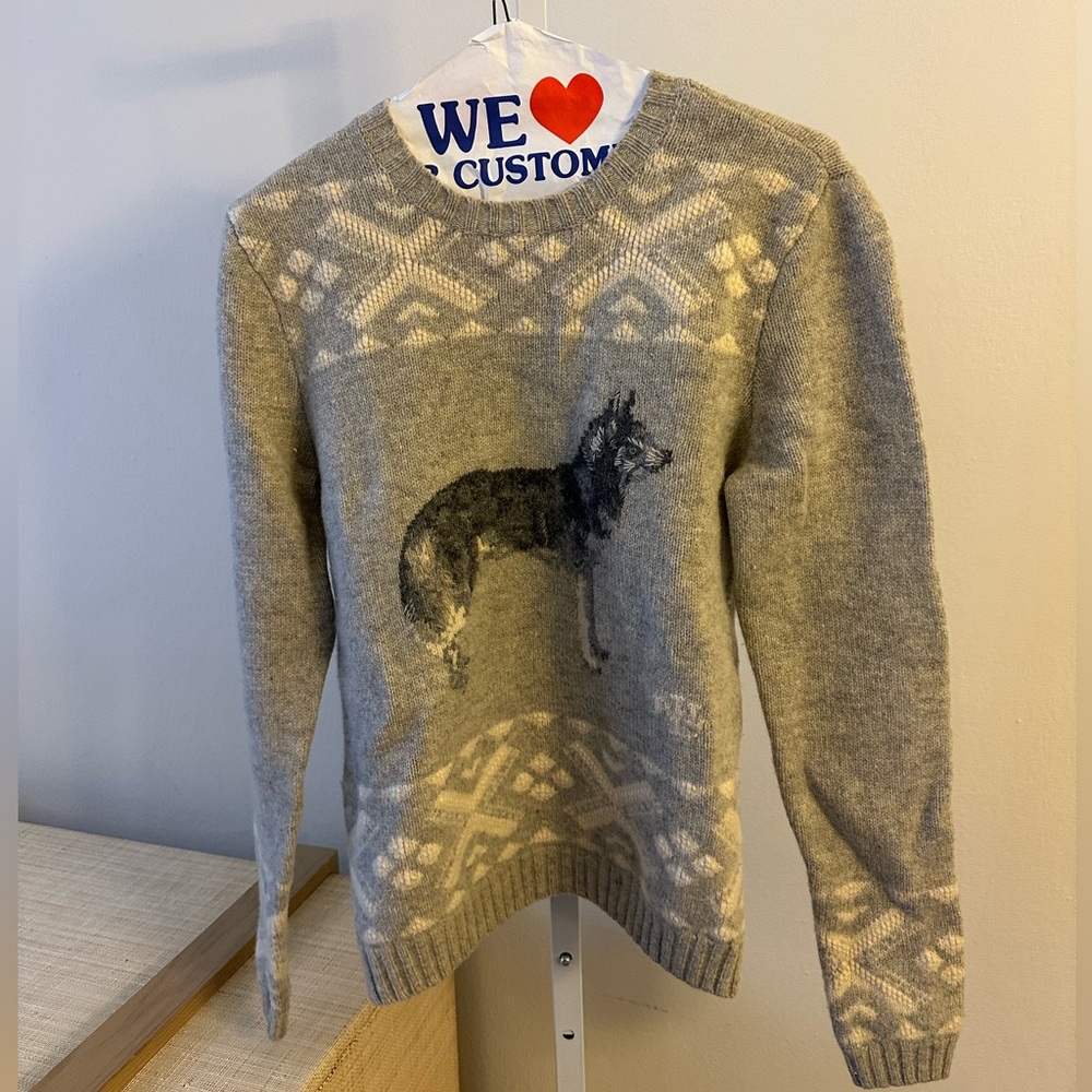 Rare VTG Ralph Lauren Wolf Sweater